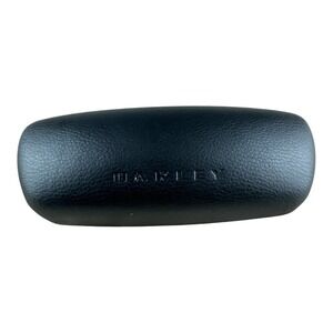 Oakley Unisex Black Pebbled Faux Leather Hard Shell Sunglasses Case Storage